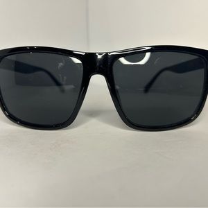 LOCS 91055 Black Sunglasses | Authentic Gangster Oversized Flat Top Men's Shades